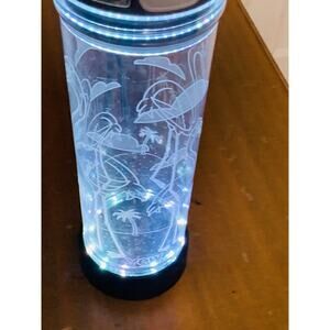 Yew Drink Carrier by Iglo Beach Themed Color Changing w/Strap, 14oz Battery Inc